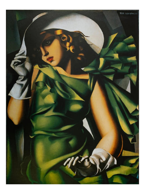 Kunstdruck Tamara De Lempicka Donna Vestita In Verde 60x80cm TDL 17 | Yourdecoration.at