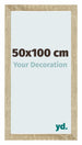 Mura MDF Bilderrahmen 50x100cm Sonoma Eiche Vorne Messe | Yourdecoration.at