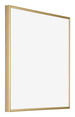 Austin Aluminium Bilderrahmen 45x45cm Gold Glanz Vorne Schrag | Yourdecoration.at