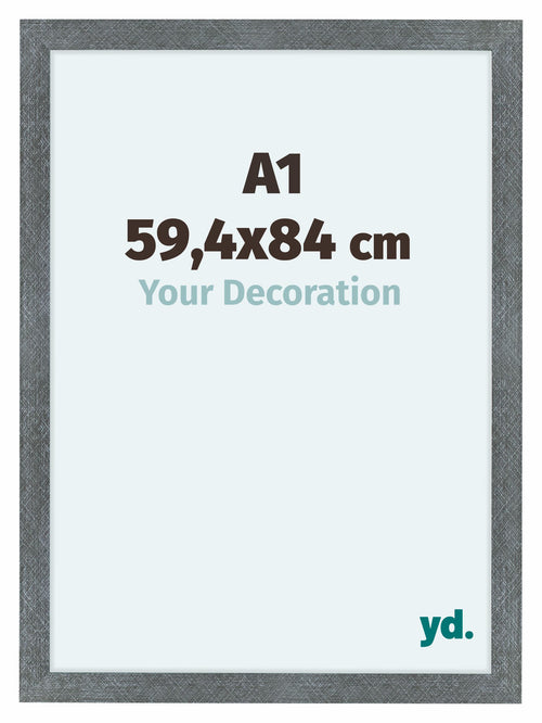 Como MDF Bilderrahmen 59 4x84cm A1 Eisen Gewischt Vorne Messe | Yourdecoration.at