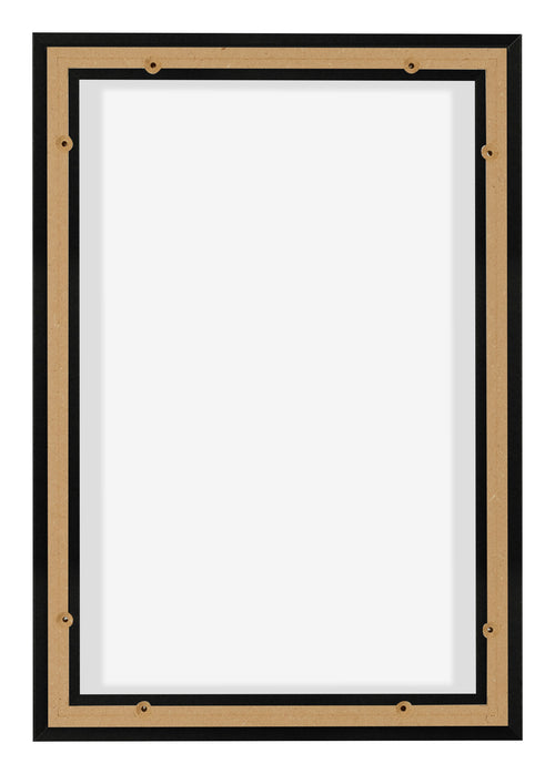 Lyon MDF Schattenfugenrahmen 2 3 Schwarz Matt Ruckseite | Yourdecoration.at