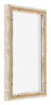 Lyon MDF Schattenfugenrahmen 2 3 Weiss Vintage Ruckseite Schrag | Yourdecoration.at