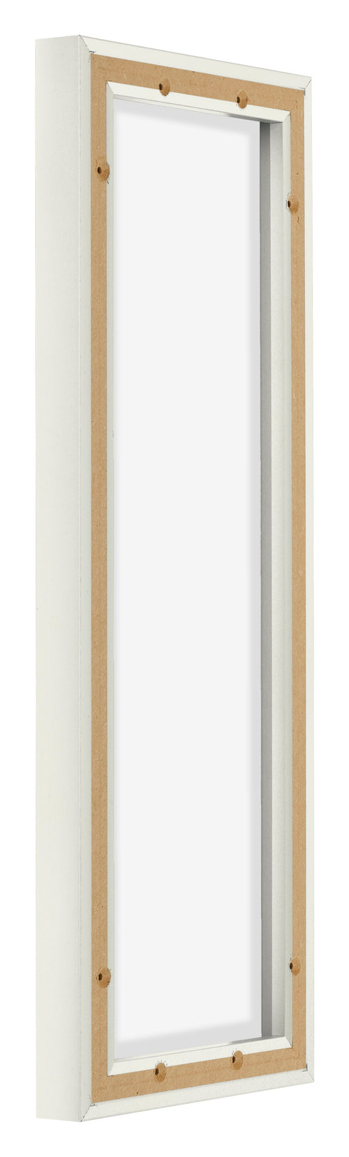 Lyon MDF Schattenfugenrahmen 3 4 Weiss Matt Ruckseite Schrag | Yourdecoration.at