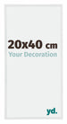 Annecy Kunststoff Bilderrahmen 20x40cm Weiss Hochglanz Vorne Messe | Yourdecoration.at