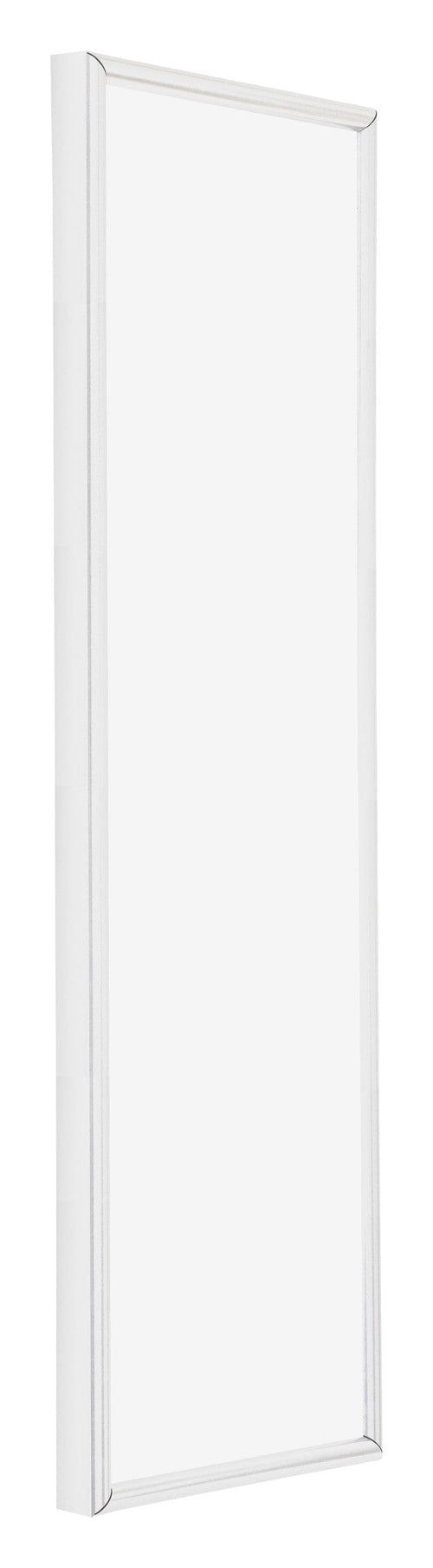 Annecy Kunststoff Bilderrahmen 20x60cm Weiss Hochglanz Vorne Schuin | Yourdecoration.at