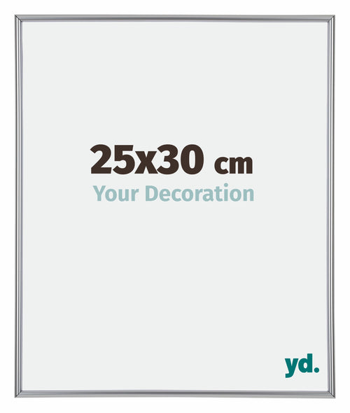 Annecy Kunststoff Bilderrahmen 25x30cm Silber Vorne Messe | Yourdecoration.at