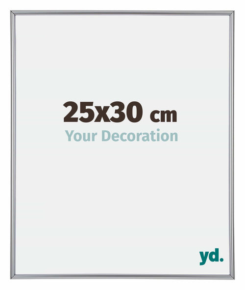 Annecy Kunststoff Bilderrahmen 25x30cm Silber Vorne Messe | Yourdecoration.at