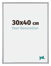 Annecy Kunststoff Bilderrahmen 30x40cm Silber Vorne Messe | Yourdecoration.at