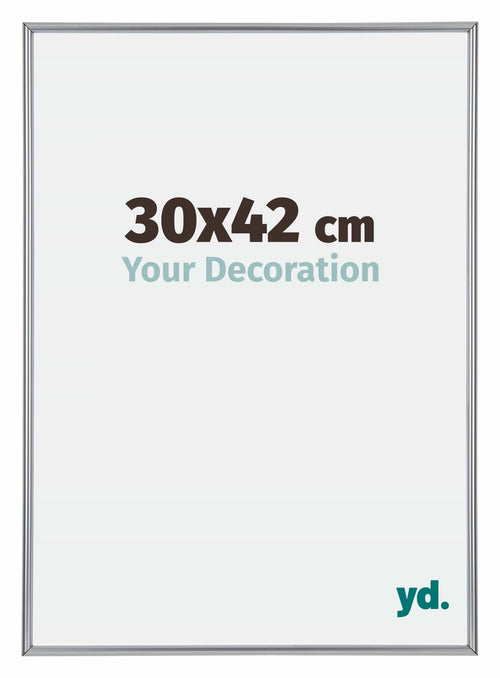 Annecy Kunststoff Bilderrahmen 30x42cm Silber Vorne Messe | Yourdecoration.at