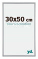 Annecy Kunststoff Bilderrahmen 30x50cm Silber Vorne Messe | Yourdecoration.at