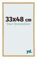 Annecy Kunststoff Bilderrahmen 33x48cm Buche Hell Vorne Messe | Yourdecoration.at