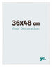 Annecy Kunststoff Bilderrahmen 36x48cm Weiss Hochglanz Vorne Messe | Yourdecoration.at