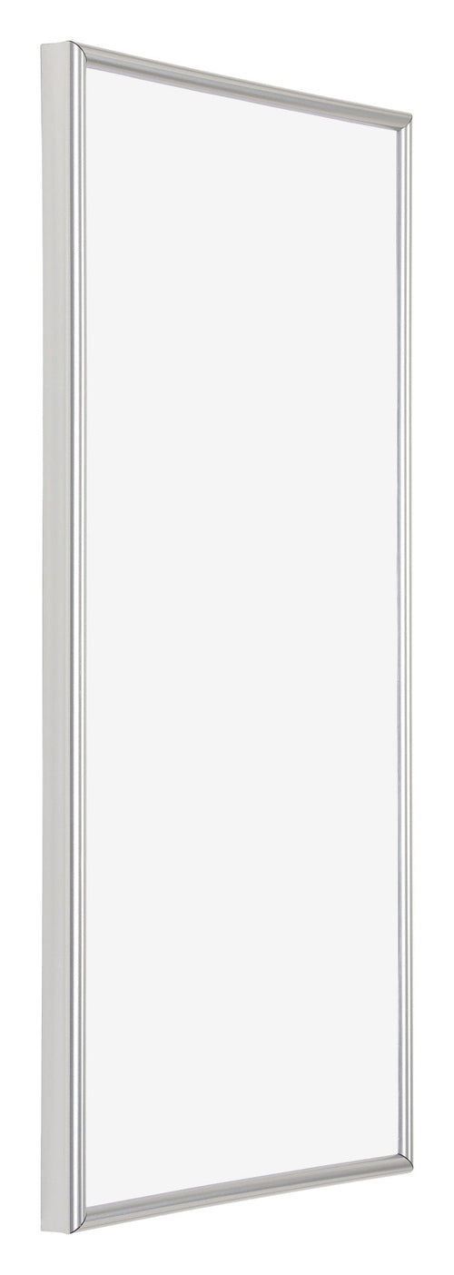 Annecy Kunststoff Bilderrahmen 40x70cm Silber Vorne Schuin | Yourdecoration.at
