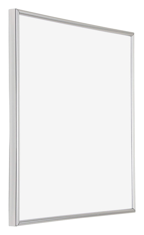 Annecy Kunststoff Bilderrahmen 45x45cm Silber Vorne Schuin | Yourdecoration.at