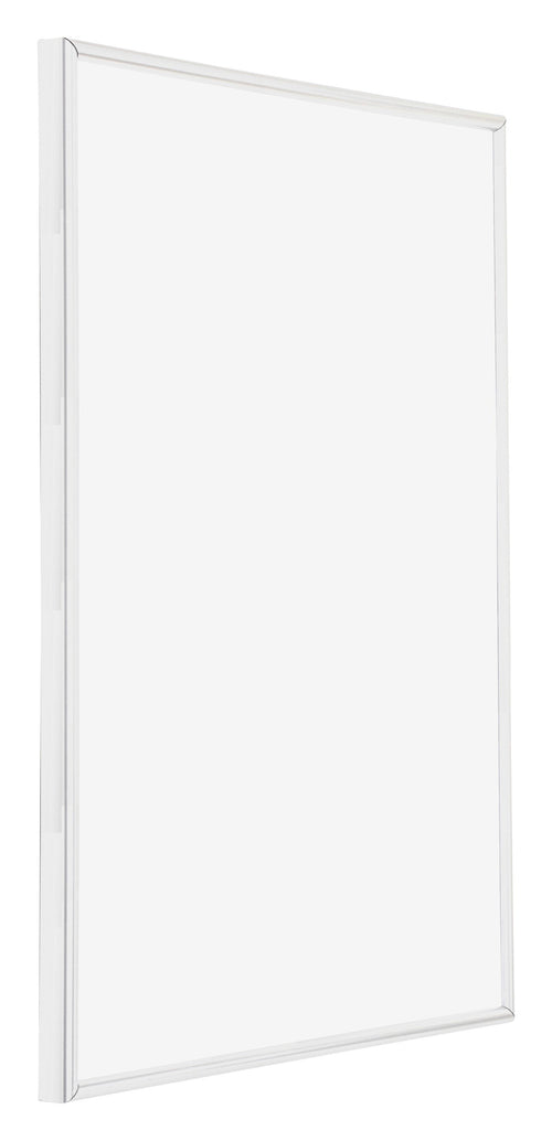 Annecy Kunststoff Bilderrahmen 45x60cm Weiss Hochglanz Vorne Schuin | Yourdecoration.at