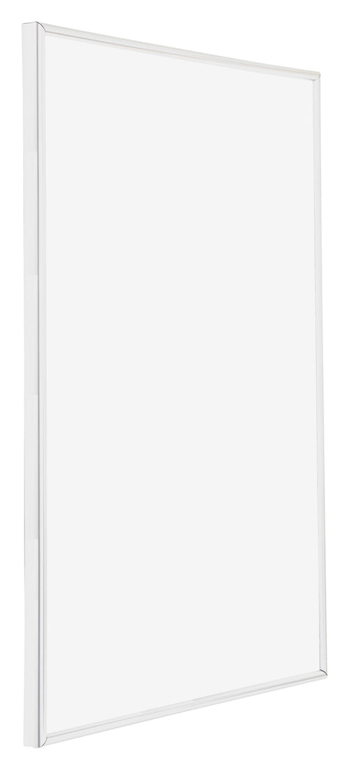 Annecy Kunststoff Bilderrahmen 49x68cm Weiss Hochglanz Vorne Schrag | Yourdecoration.at