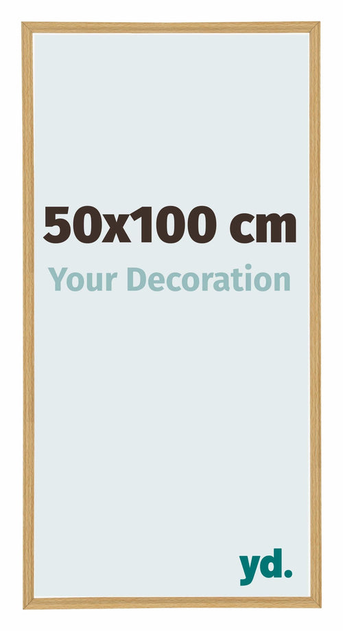 Annecy Kunststoff Bilderrahmen 50x100cm Buche Hell Vorne Messe | Yourdecoration.at