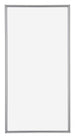 Annecy Kunststoff Bilderrahmen 50x100cm Silber Vorne | Yourdecoration.at