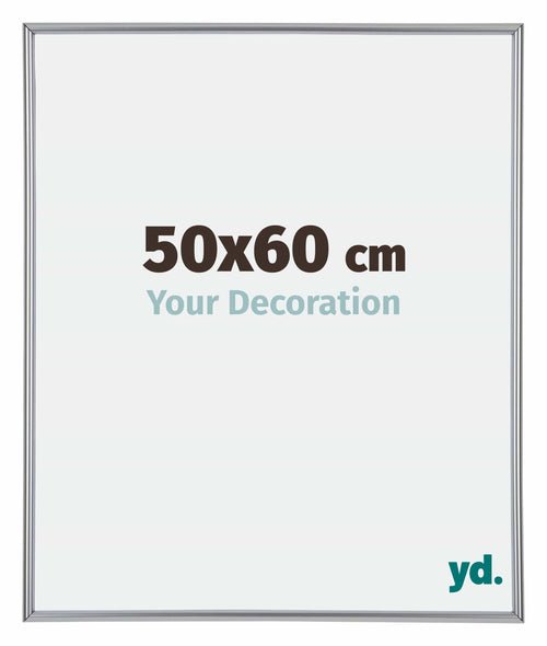 Annecy Kunststoff Bilderrahmen 50x60cm Silber Vorne Messe | Yourdecoration.at
