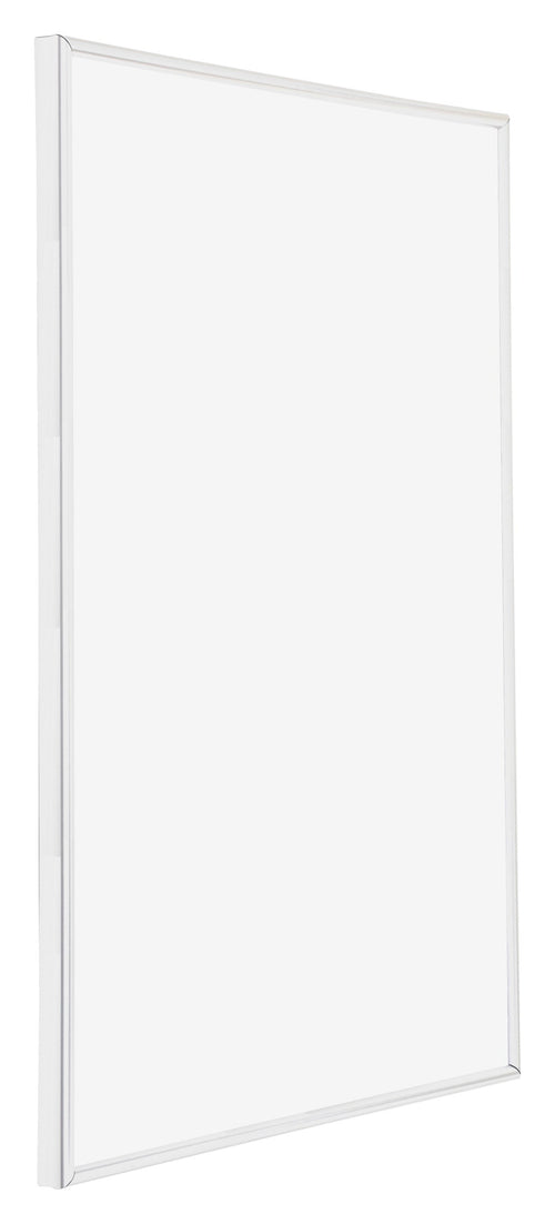 Annecy Kunststoff Bilderrahmen 59 4x84cm A1 Weiss Hochglanz Vorne Schuin | Yourdecoration.at