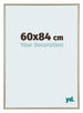 Annecy Kunststoff Bilderrahmen 60x84cm Champagner Vorne Messe | Yourdecoration.at