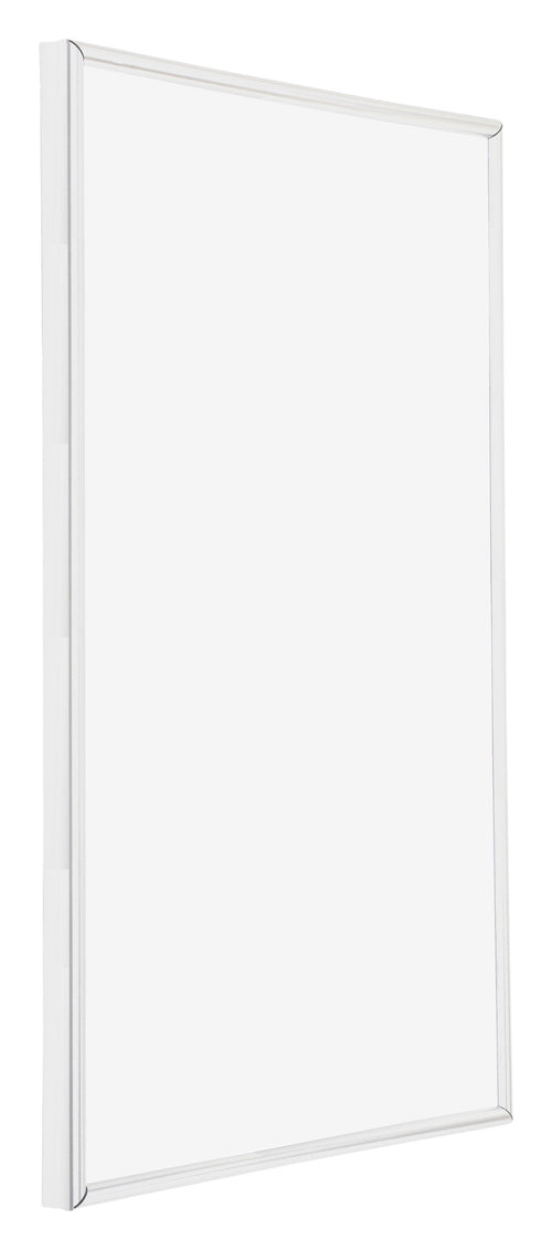 Annecy Kunststoff Bilderrahmen 60x90cm Weiss Hochglanz Vorne Schuin | Yourdecoration.at