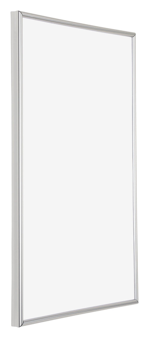 Annecy Kunststoff Bilderrahmen 62x93cm Silber Vorne Schuin | Yourdecoration.at