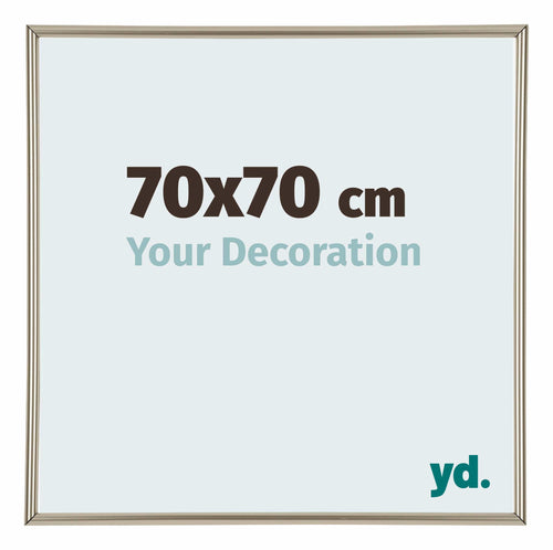 Annecy Kunststoff Bilderrahmen 70x70cm Champagner Vorne Messe | Yourdecoration.at