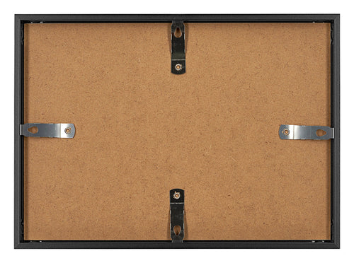 Aurora Aluminium Bilderrahmen 21x29 7cm A4 set von 3 Schwarz Ruckseite Querformat | Yourdecoration.de