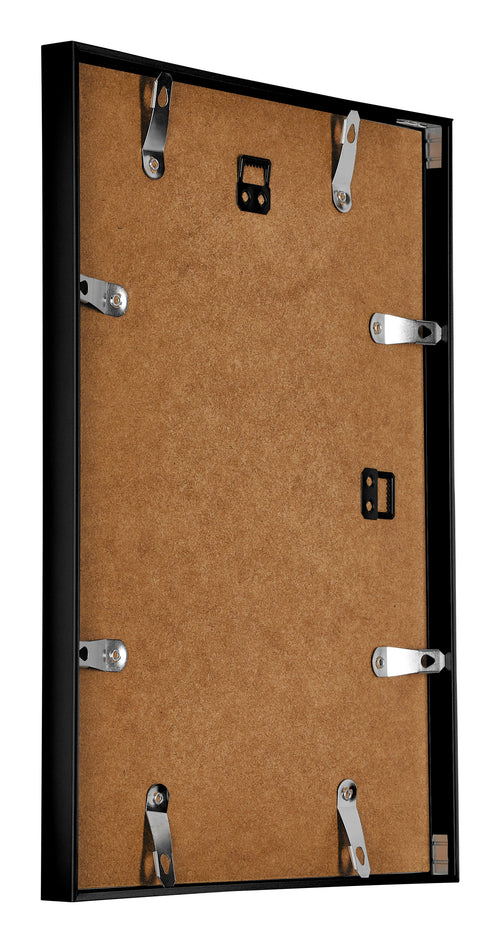 Austin Aluminium Bilderrahmen 18x24cm Schwarz Hochglanz Ruckseite Schrag | Yourdecoration.at