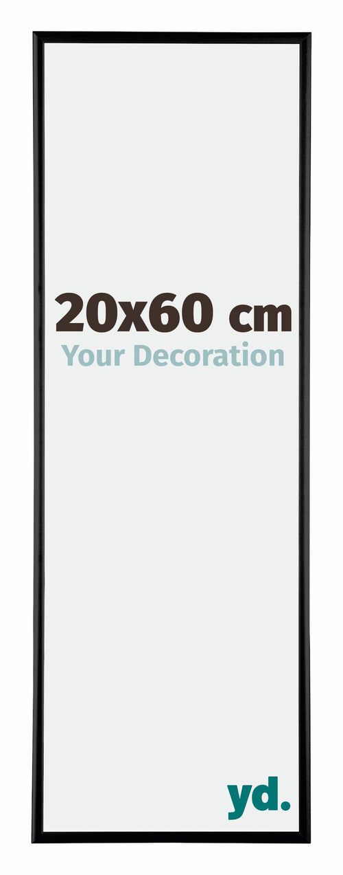 Austin Aluminium Bilderrahmen 20x60cm Schwarz Hochglanz Vorne Messe | Yourdecoration.at