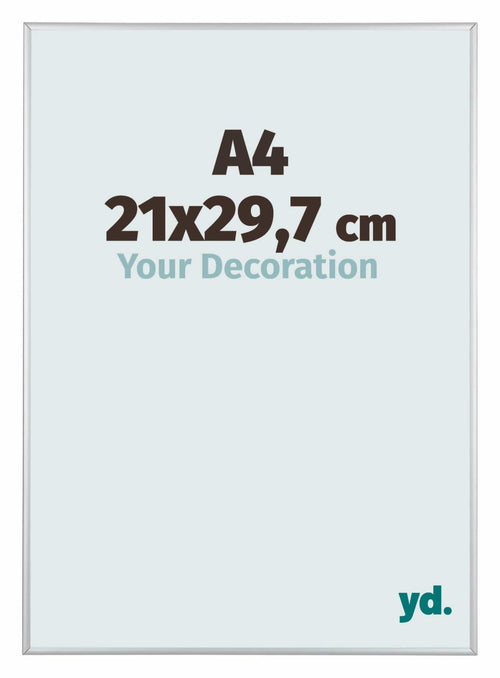 Austin Aluminium Bilderrahmen 21x29 7cm A4 Silber Matt Vorne Messe | Yourdecoration.at