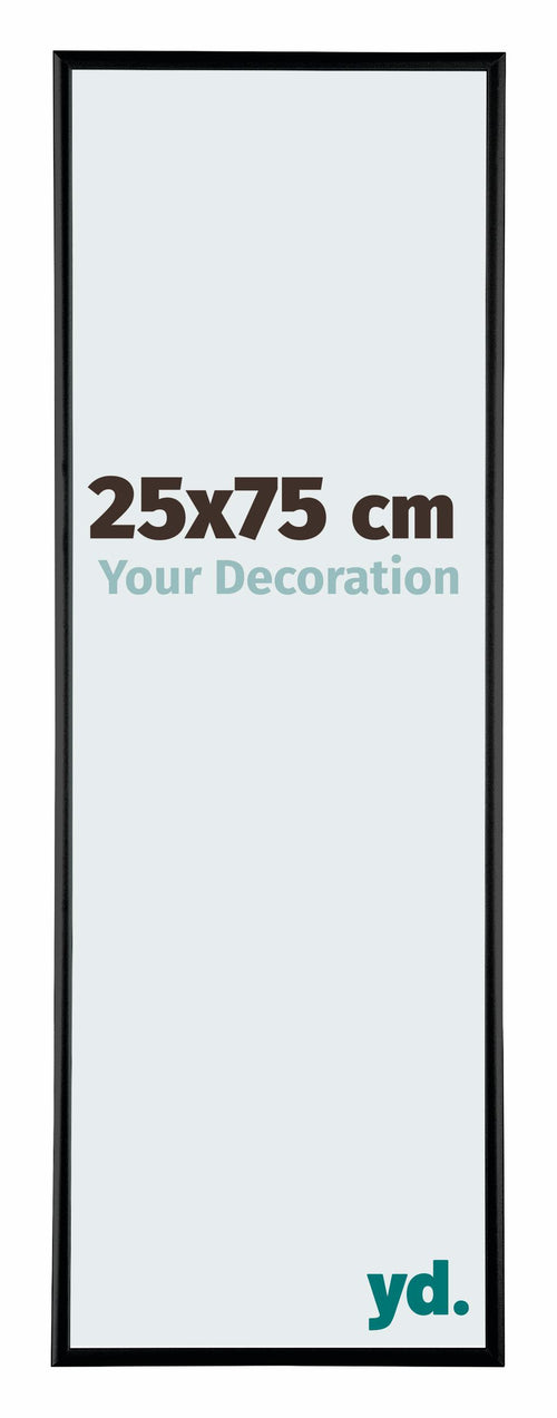 Austin Aluminium Bilderrahmen 25x75cm Schwarz Hochglanz Vorne Messe | Yourdecoration.at