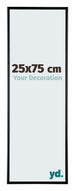 Austin Aluminium Bilderrahmen 25x75cm Schwarz Hochglanz Vorne Messe | Yourdecoration.at