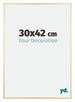 Austin Aluminium Bilderrahmen 30x42cm Gold Glanz Vorne Messe | Yourdecoration.at