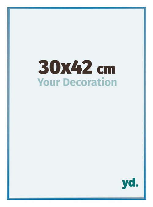 Austin Aluminium Bilderrahmen 30x42cm Stahl Blau Vorne Messe | Yourdecoration.at