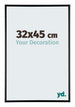 Austin Aluminium Bilderrahmen 32x45cm Schwarz Hochglanz Vorne Messe | Yourdecoration.at