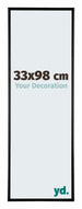 Austin Aluminium Bilderrahmen 33x98cm Schwarz Hochglanz Vorne Messe | Yourdecoration.at