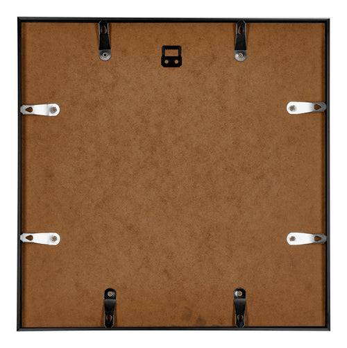 Austin Aluminium Bilderrahmen 35x35cm Schwarz Hochglanz Ruckseite | Yourdecoration.at