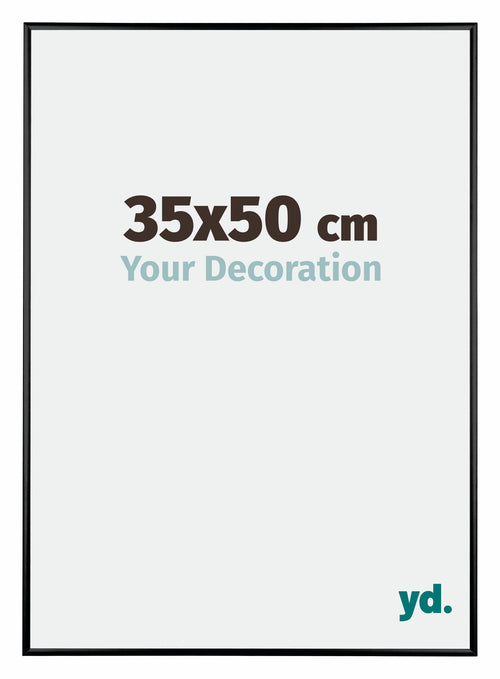 Austin Aluminium Bilderrahmen 35x50cm Schwarz Hochglanz Vorne Messe | Yourdecoration.at