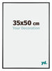 Austin Aluminium Bilderrahmen 35x50cm Schwarz Hochglanz Vorne Messe | Yourdecoration.at