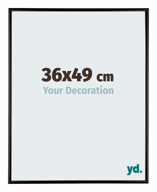 Austin Aluminium Bilderrahmen 36x49cm Schwarz Hochglanz Vorne Messe | Yourdecoration.at