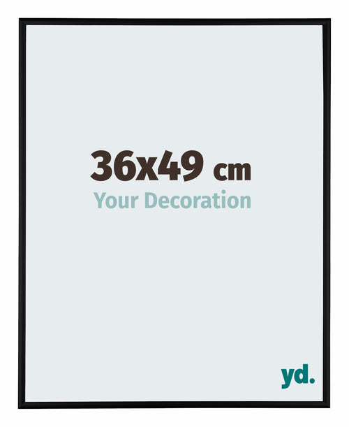 Austin Aluminium Bilderrahmen 36x49cm Schwarz Matt Vorne Messe | Yourdecoration.at