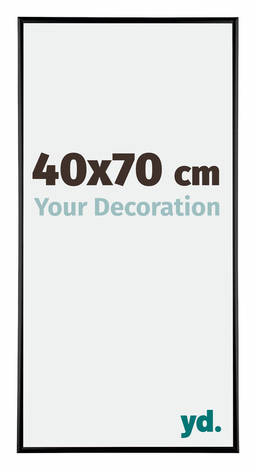 Austin Aluminium Bilderrahmen 40x70cm Schwarz Hochglanz Vorne Messe | Yourdecoration.at