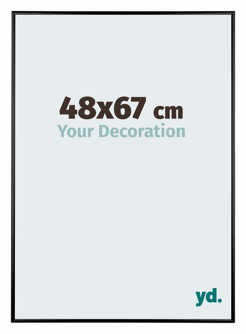 Austin Aluminium Bilderrahmen 48x67cm Schwarz Hochglanz Vorne Messe | Yourdecoration.at