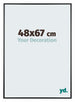 Austin Aluminium Bilderrahmen 48x67cm Schwarz Hochglanz Vorne Messe | Yourdecoration.at