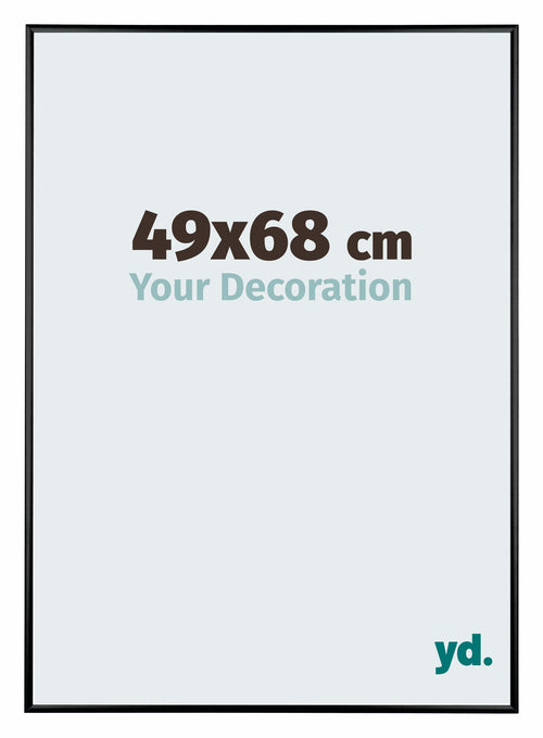 Austin Aluminium Bilderrahmen 49x68cm Schwarz Hochglanz Vorne Messe | Yourdecoration.at