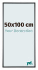 Austin Aluminium Bilderrahmen 50x100cm Schwarz Hochglanz Vorne Messe | Yourdecoration.at