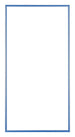 Austin Aluminium Bilderrahmen 50x100cm Stahl Blau Vorne | Yourdecoration.at