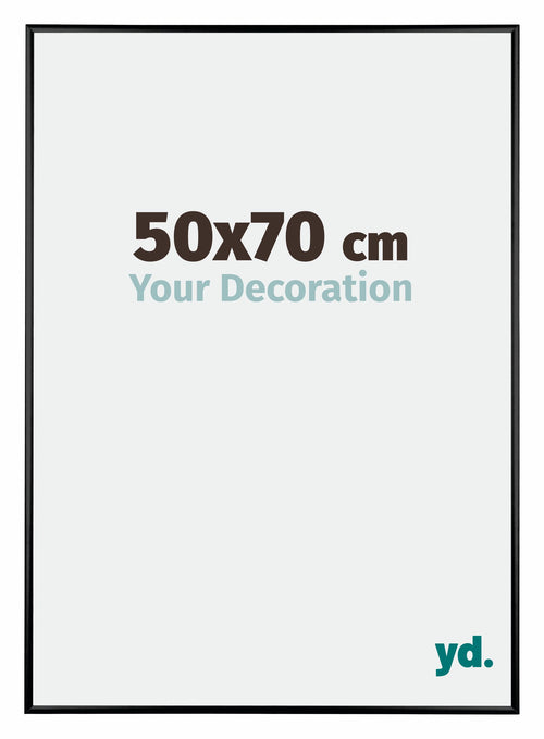 Austin Aluminium Bilderrahmen 50x70cm Schwarz Hochglanz Vorne Messe | Yourdecoration.at